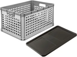 Keeeper Keeeper Transportkorb "Robert" mit Deckel "Roberta", stapelbar, 60x40x32 cm, 64 l – Produktbild 1 von 1