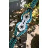 ARTHURKOPF ARTHURKOPF Armband aus Fahrradkettenglied und Paracord, Hellblau (blau), – Produktbild 2 von 5