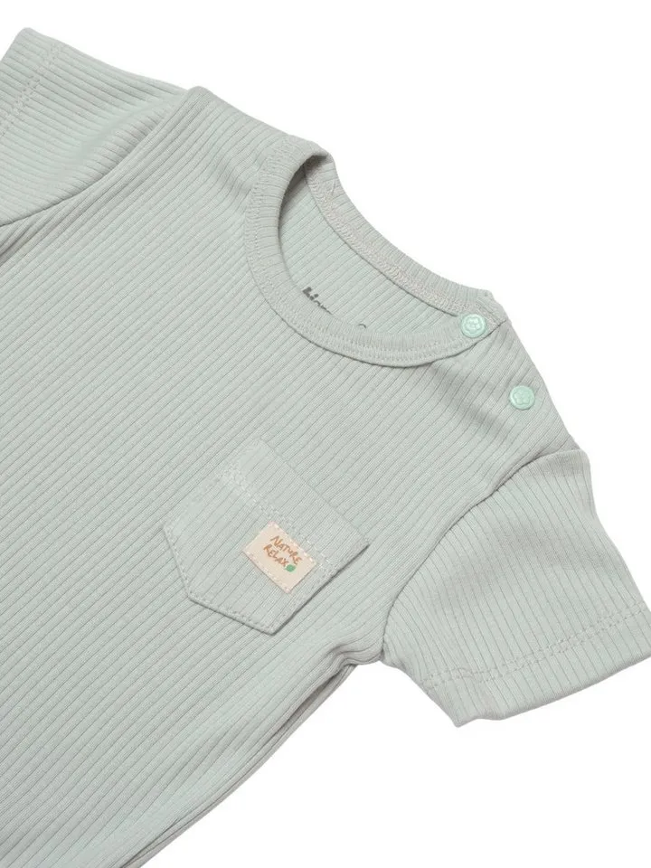 Biorganic Biorganic Kurzarmbody Baby Nature Relax Modal für Jungen und Mädchen Unisex Kurzarm (1-tlg) gerippte Textilstruktur (Ripp), Modal und Bio-Baumwolle, Größe 56 - 86, Weiß, – Produktbild 4 von 5
