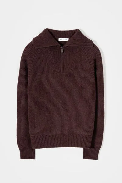 Rifò - Circular Fashion Made in Italy Rifò - Circular Fashion Made in Italy Pullover Annalisa aus recycelter Wolle, Braun, – Produktbild 3 von 4