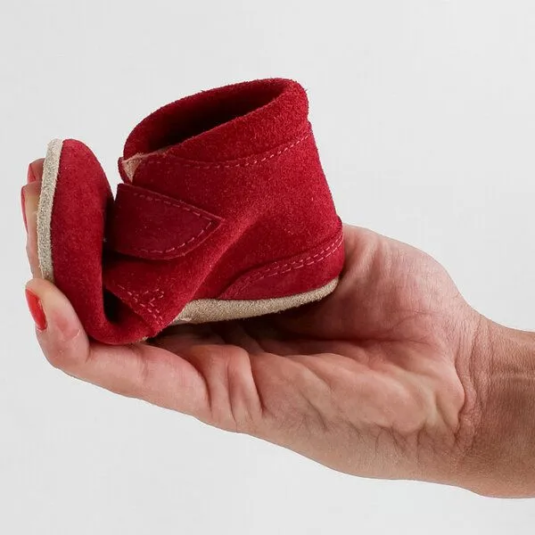 Pololo Pololo Laufanfänger- Barfußschuh "Porto", 3 Farben, ungefüttert, Rot, – Produktbild 4 von 4