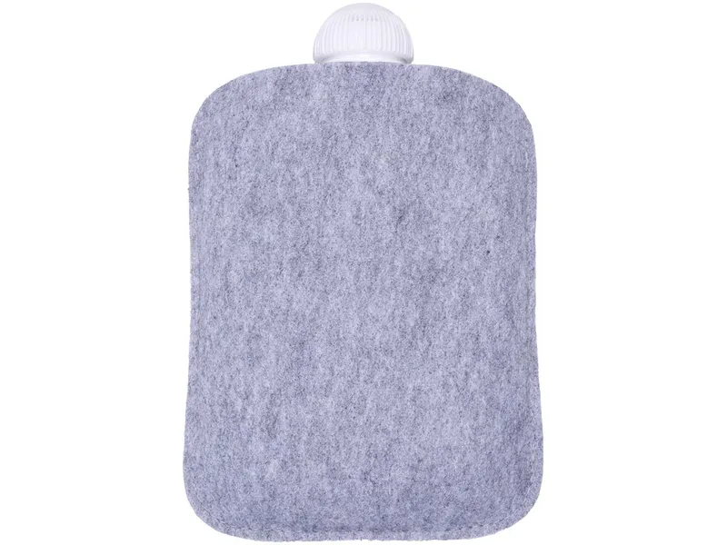 Wärmflasche 'UNNY' aus Recycling-PET Filz 0,8 l, urbangrau – Produktbild 1 von 1