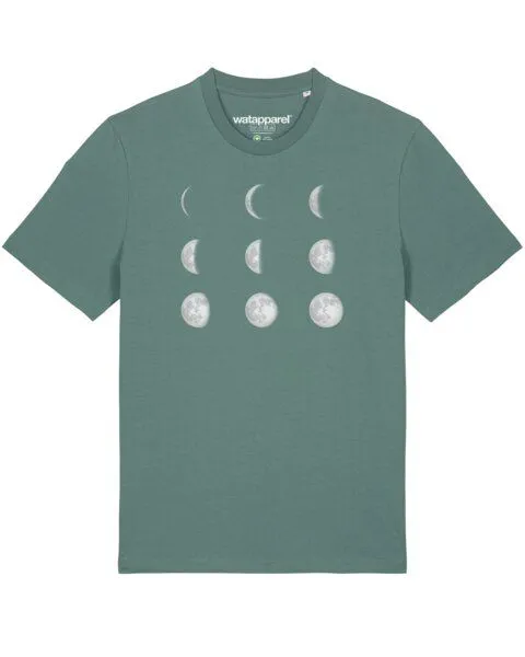watapparel watapparel T-Shirt Unisex Moonphases, Green bay, – Produktbild 1 von 3