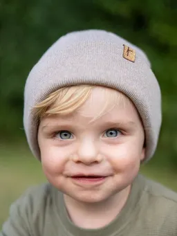 FUXBAU FUXBAU Kinder Merino Kork Beanie – Produktbild 1 von 1