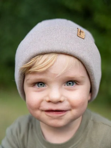 FUXBAU FUXBAU Kinder Merino Kork Beanie, Sand, – Produktbild 1 von 4