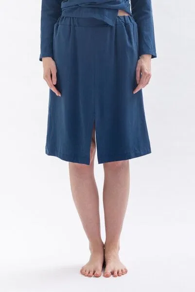 Studio Hertzberg Studio Hertzberg Rock mit Schlitz MII-TUU aus Tencel, Blau, – Produktbild 4 von 4