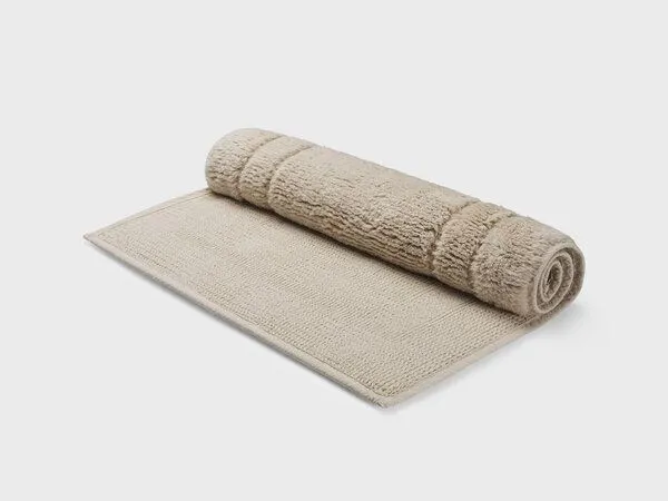Yumeko Badematte Deluxe 60x100 cm Yumeko aus Bio-Baumwolle, Warm taupe, – Produktbild 2 von 4