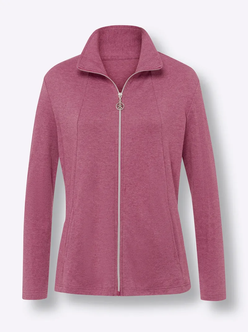 Witt Sweatjacke, Malve-meliert, – Produktbild 1 von 2
