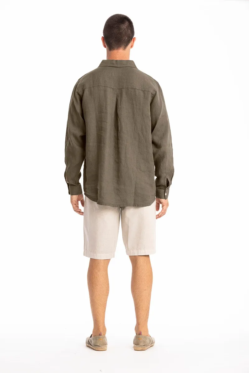 RAVENS VIEW IBIZA RAVENS VIEW IBIZA Herren vegan Hemd Alain Bison Braun, Braun, – Produktbild 1 von 2