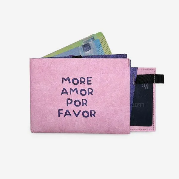 paprcuts paprcuts RFID Portemonnaie Pro, More amor por favor (lila), – Produktbild 1 von 4