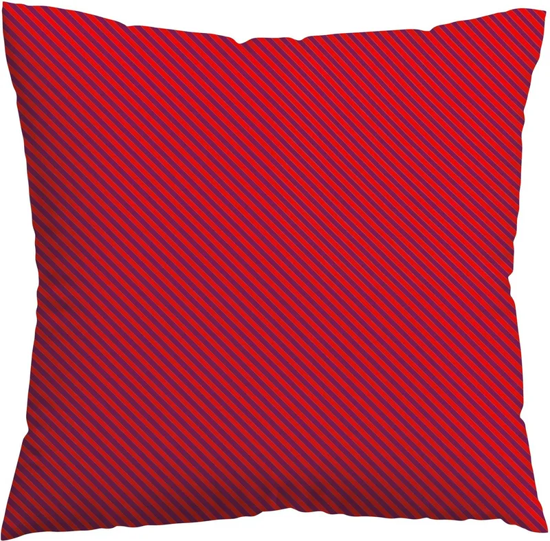Schlafgut Schlafgut Kissenbezug Premium Kissenbezug Woven Fade Satin (1 St), (1 Stück), Ton-in-Ton Reißverschluss, Fadendichte von 300tc, Streifen, OEKO Tex, Rot, – Produktbild 1 von 5