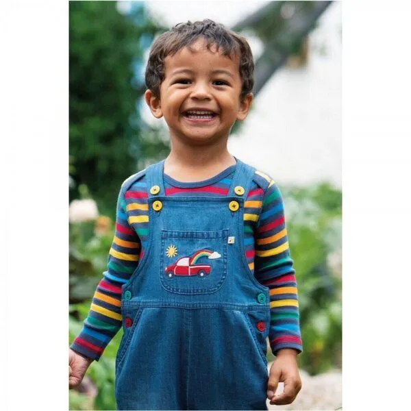 Frugi Frugi Latzhose Truck mit Innenfutter Hopscotch Dungaree denim – Produktbild 2 von 2