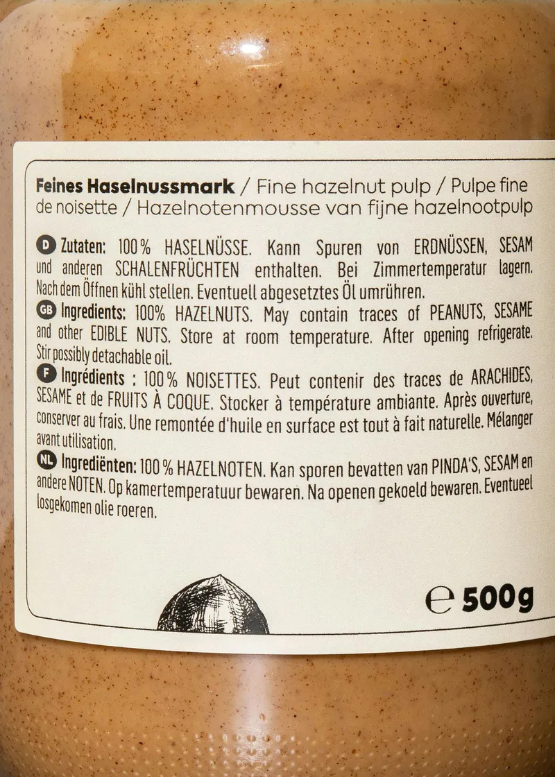KoRo Haselnussmus 6 x 500 g – Produktbild 4 von 5