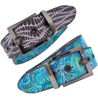 Seegarn Seegarn - Gürtel / Wendegürtel SeeKunst 4cm, Glanz schwarz, – Produktbild 2 von 5