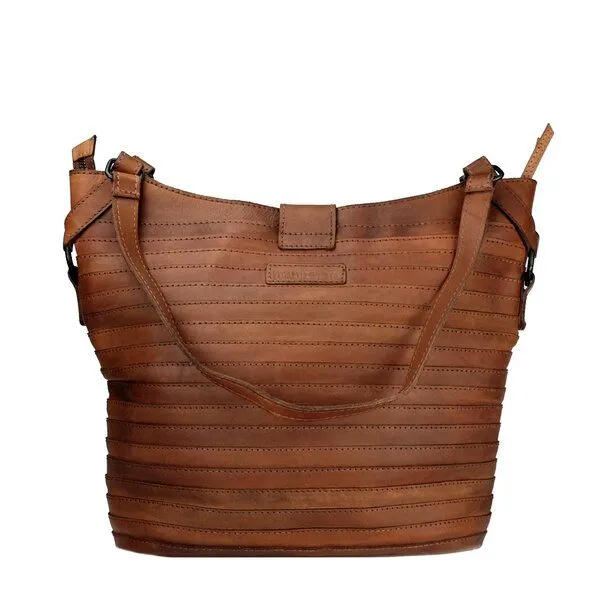 manbefair manbefair Shopper Berlin Leder, Rot-braun, – Produktbild 3 von 4