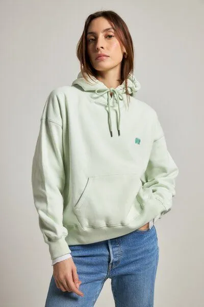 Trendsplant Trendsplant Women's Organic Essential Oversized Hoodie Mint Green, Grün, – Produktbild 3 von 4