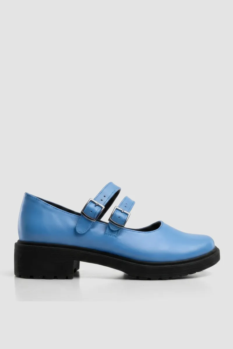 BOHEMA BOHEMA Damen vegan Ballerinas Mary Jane Twin Baby Blau, Hellblau, – Produktbild 2 von 2