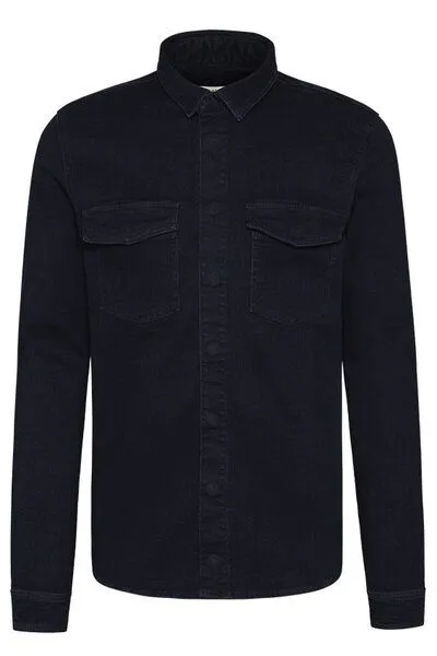 Wunderwerk Wunderwerk Herren Shirt Jacke aus Bio-Baumwolle "Heavy duty denim shirt overdye", Dunkelblau (blue with grey 63), – Produktbild 3 von 3
