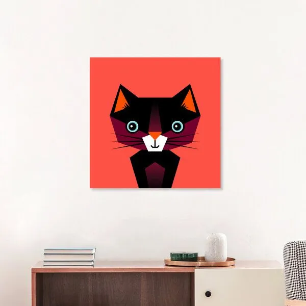 Photocircle Photocircle Poster / Leinwandbild - Kinderzimmer-Katze Illustration für Kinder – Produktbild 3 von 4