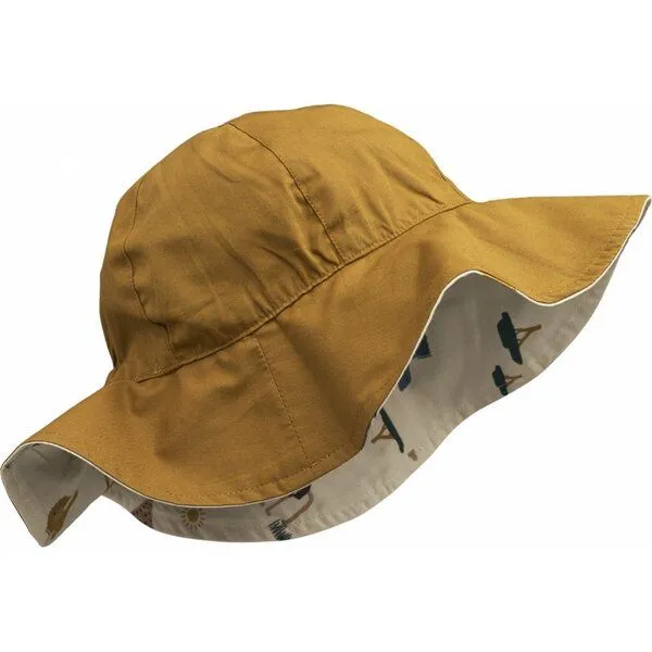 Liewood Liewood Amelia Reversible Sun Hat Safari Sandy Mix 2 Designs zum wenden – Produktbild 3 von 4