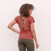 Jaya Jaya SMILLA Tencel - Damen - lockeres Shirt für Yoga und Freizeit aus Tencel-Baumwoll-Mix, Cinnamon, – Produktbild 1 von 1