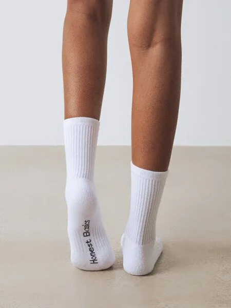 Honest Basics Honest Basics Tennissocken 3er-Pack Frauen, White, – Produktbild 4 von 4