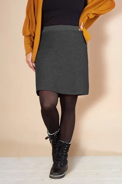 La Gitana La Gitana Woll Rock "Vienne" 100% Merinowolle mulesingfrei, Grau, – Produktbild 5 von 8
