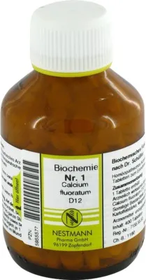Nestmann Pharma BIOCHEMIE 1 Calcium fluoratum D 12 Tabletten 400 St Tabletten – Produktbild 1 von 1