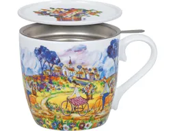 Könitz Könitz Tasse mit Sieb und Deckel "Flowers for Aunt Juliet" 425 ml – Produktbild 1 von 1