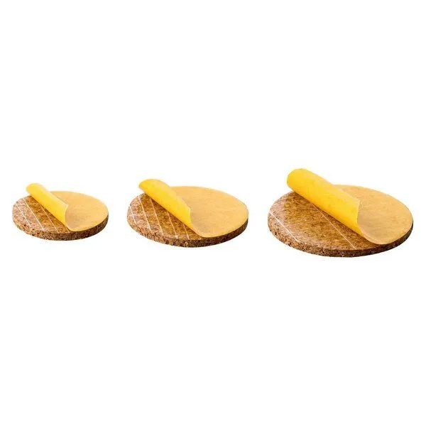 Kork-Deko Kork-Deko Stuhlgleiter | Bodenschutz | aus KORK | RUND | 45er Pack – Produktbild 3 von 4
