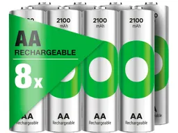 GP Battery 8er-Pack GP Battery Ready-to-use Akku "ReCyko+" Mignon AA, 1,2 V, 2.100 mAh – Produktbild 1 von 1