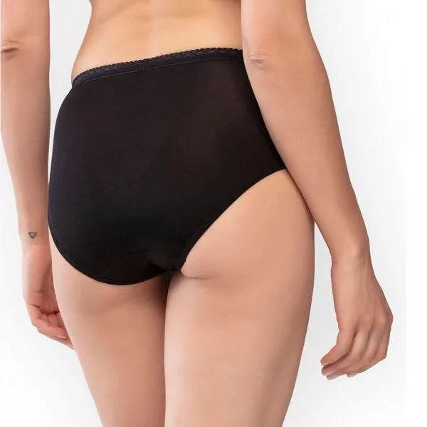 mey 2x Damen Hüft Slip Mey Lights aus PIMA Baumwolle 89202, Schwarz, – Produktbild 2 von 2