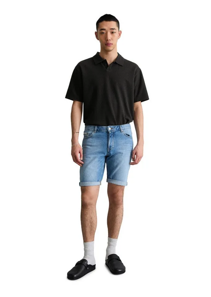 Marc O'Polo DENIM Shorts aus Bio-Baumwoll-Mix, Blau, – Produktbild 5 von 5