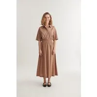 Basic Apparel Basic Apparel Langer Rock SILJE aus Bio-Baumwolle, Braun-portabella, – Produktbild 1 von 1