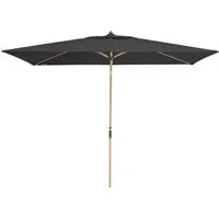 Doppler doppler Sonnenschirm "Alu Wood Ultra" 300 x 200 cm, Esche hell, HV, anthrazit – Produktbild 1 von 1
