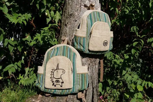 Himal Hemp Rucksack RAMRI aus Hanf von Himal Hemp (Medium), Bunt, – Produktbild 2 von 4