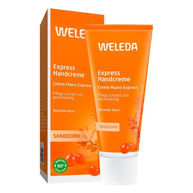 Weleda WELEDA Bio-Express-Handcreme mit Sanddorn, 50 ml – Produktbild 2 von 2