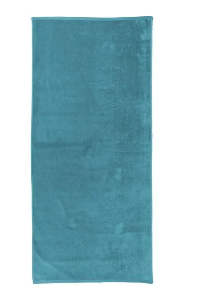 jilda-tex jilda-tex Sommer Strandtuch Velours Frottier 100% Bio-Baumwolle 80x180 cm Holiday, Petrol, – Produktbild 1 von 3