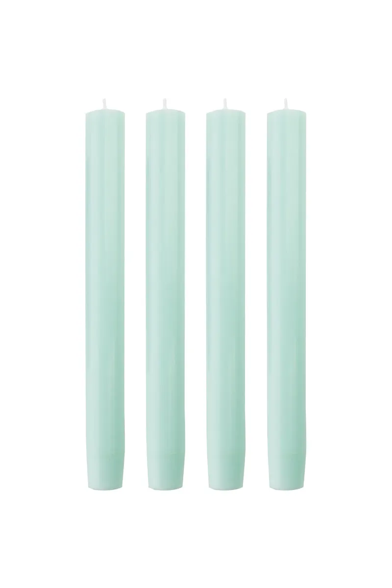 Tranquillo Handgearbeitete Stabkerzen GLUMI ocean 4er-Set, 20 cm - türkis – Produktbild 1 von 4