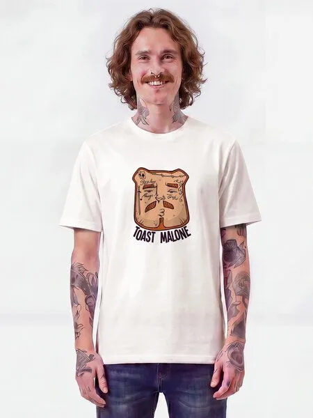watapparel watapparel T-Shirt Unisex Toast Malone, Off white, – Produktbild 2 von 2