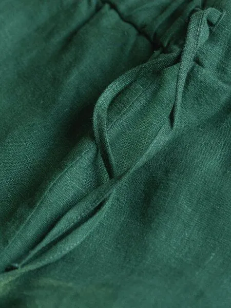 FUXBAU FUXBAU Frauen Leinenhose, Grün, – Produktbild 3 von 4