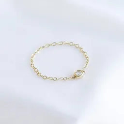 Eppi Eppi Kettenring mit Lab Grown Diamanten Jalo – Produktbild 1 von 1