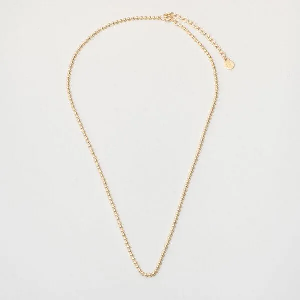 fejn jewelry fejn jewelry Kette 'ball choker' - kurze Kugelkette, Gold, – Produktbild 1 von 3