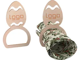 4er-Pack Serviettenring "Osterei" FSC-zertifiziert, inkl. Lasergravur – Produktbild 1 von 1