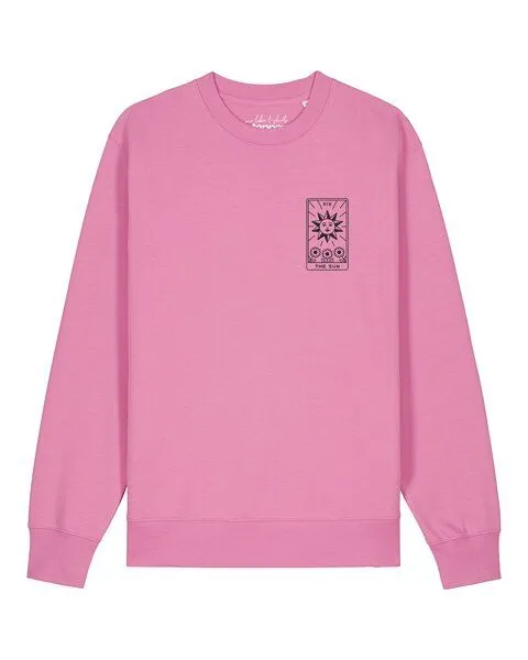 watapparel watapparel Sweatshirt Unisex Tarot The Sun, Bubble pink, – Produktbild 1 von 2