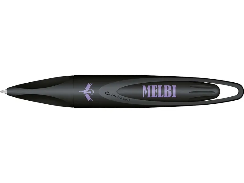 Senator Senator Kugelschreiber "MELBI MATT BIO RECYCLED" inkl. 1-farbigem Aufdruck, Blau, – Produktbild 1 von 1
