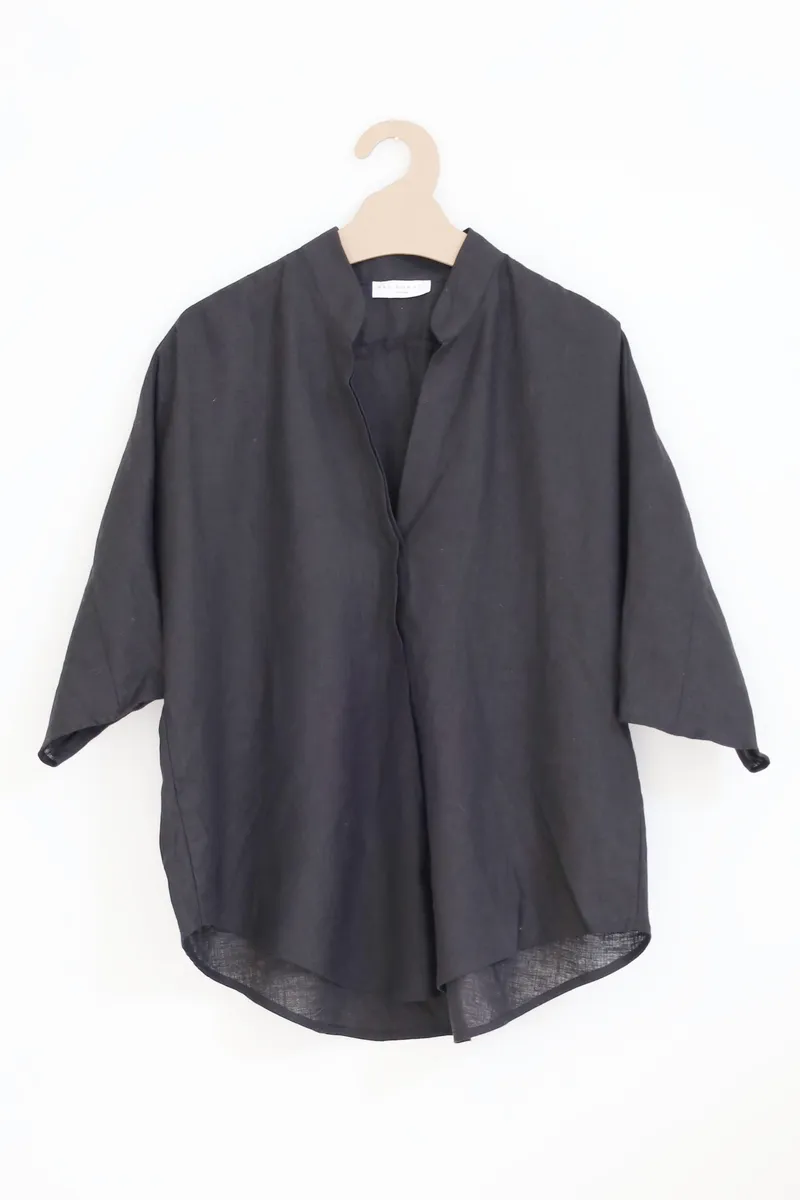 Neu Nomads Neu Nomads Damen vegan Bluse Goa Schwarz, Schwarz, – Produktbild 1 von 2