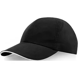 Elevate NXT Morion GRS recycelte Cool Fit Kappe mit sechs Segmenten, schwarz, Schwarz, – Produktbild 1 von 1