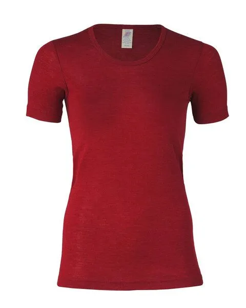 Engel Engel Natur Damen-Shirt Kurzarm Schurwolle Seide, Malve, – Produktbild 1 von 1
