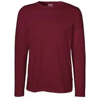 Neutral Neutral® Herren Langarm T-Shirt von Neutral Bio Baumwolle, Bordeaux, – Produktbild 1 von 1